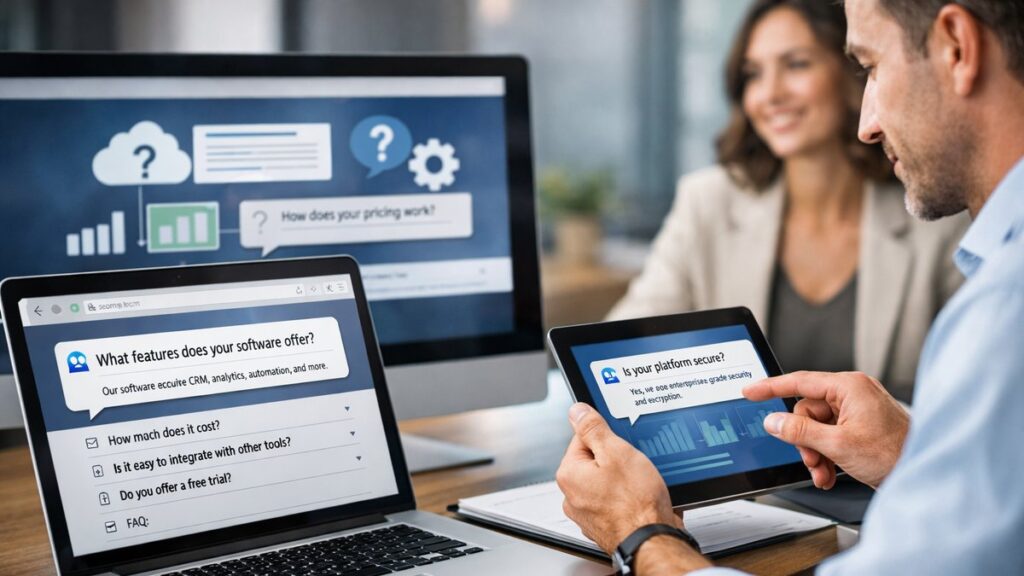 AEO for SaaS and B2B: answer buyer questions