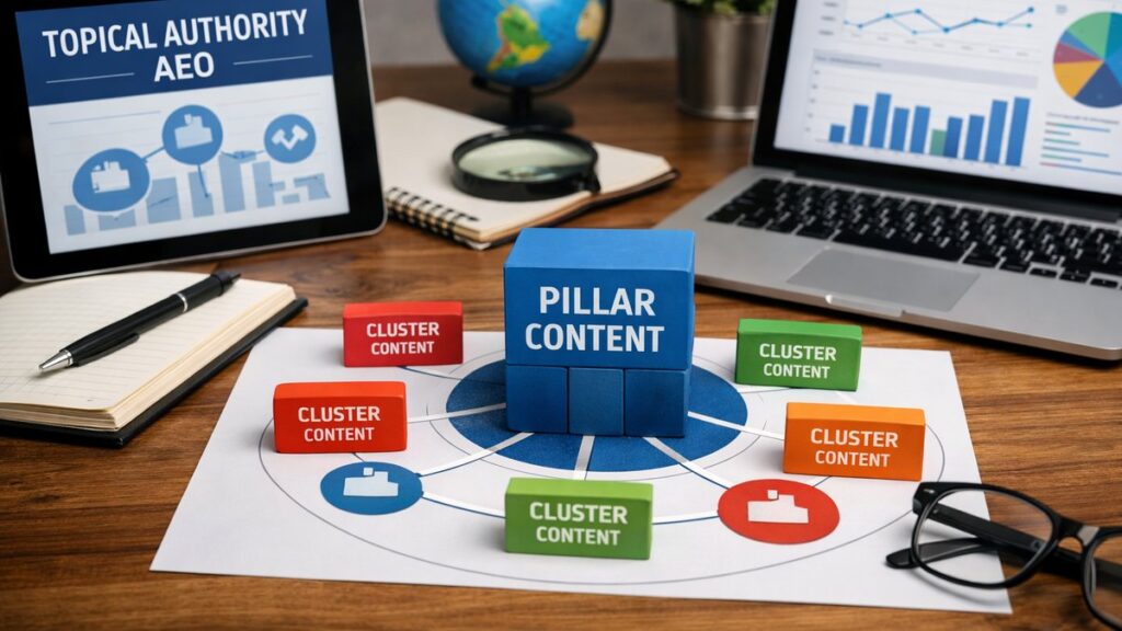 Topical Authority for AEO: Pillar & Cluster Strategy